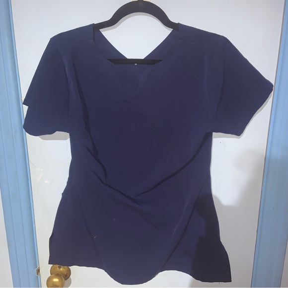 Barco Grey's Anatomy Signature V-Neck Mock Wrap -Navy blue - - Picture 3 of 7